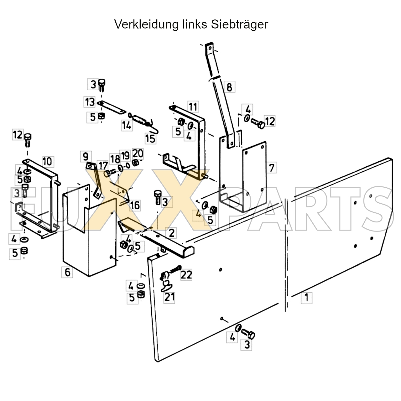 4080 Verkleidung links Siebtraeger