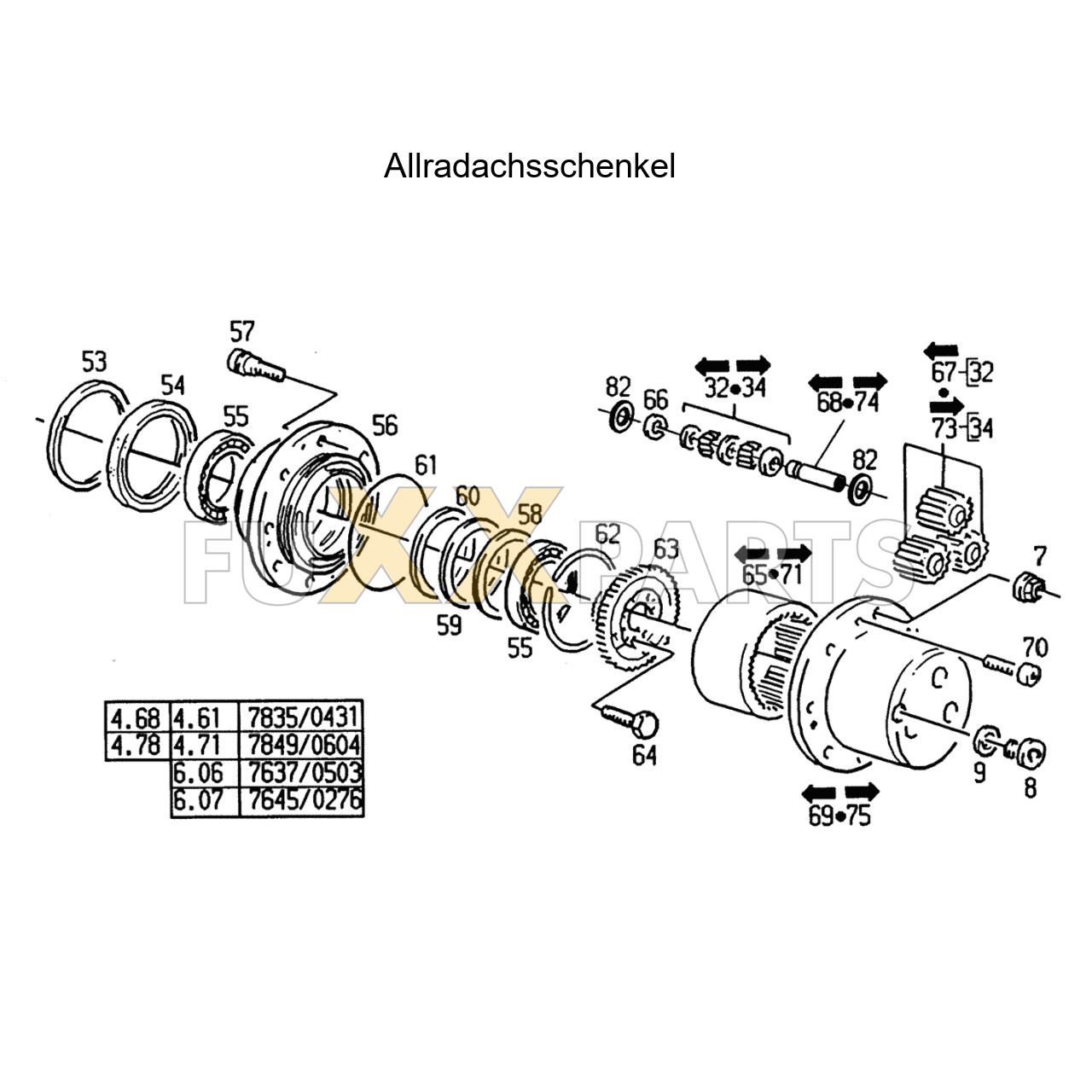 AgroPrima 6.06 Allradachsschenkel