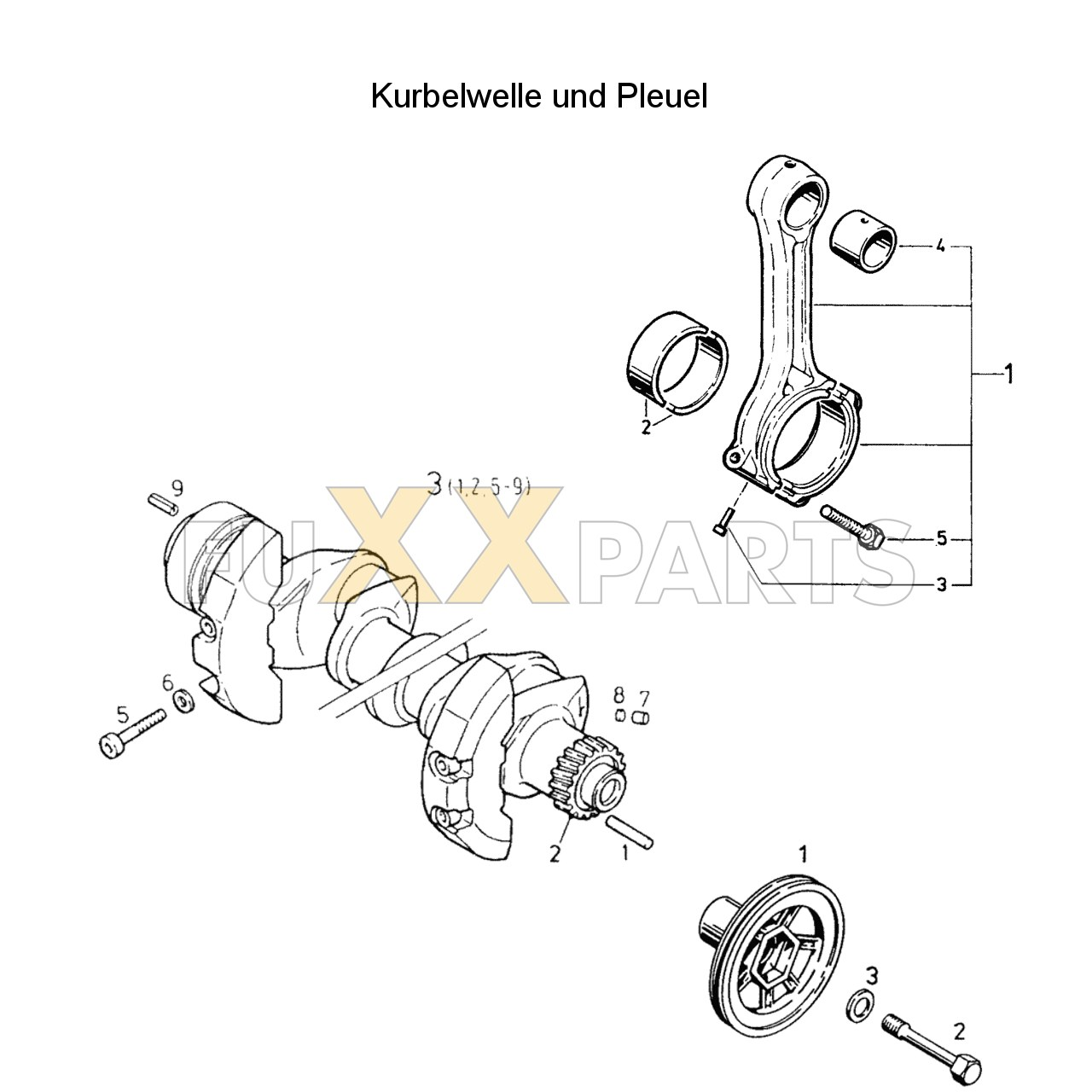 AgroXtra 4.07 Kurbelwelle und Pleuel