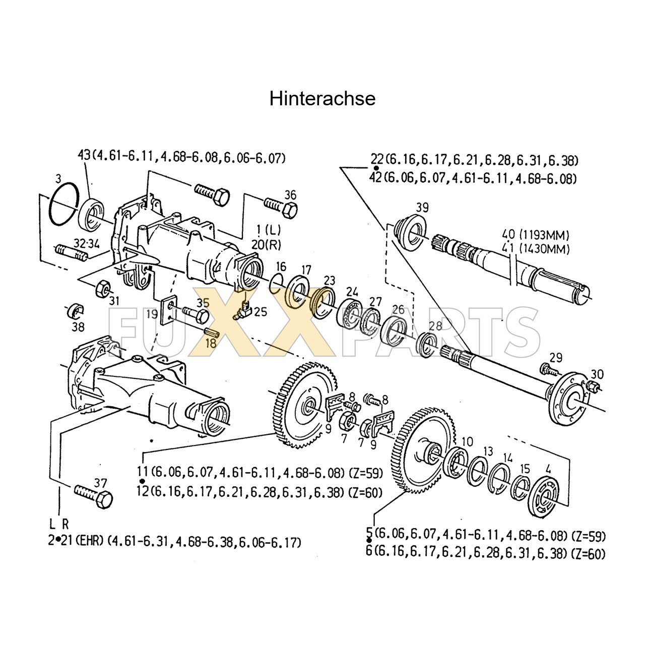 AgroStar 4.61 Hinterachse