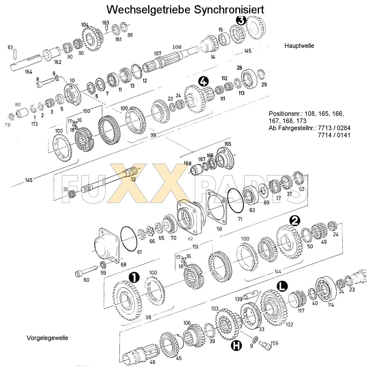 D 6007 Wechselgetriebe Synchronisiert