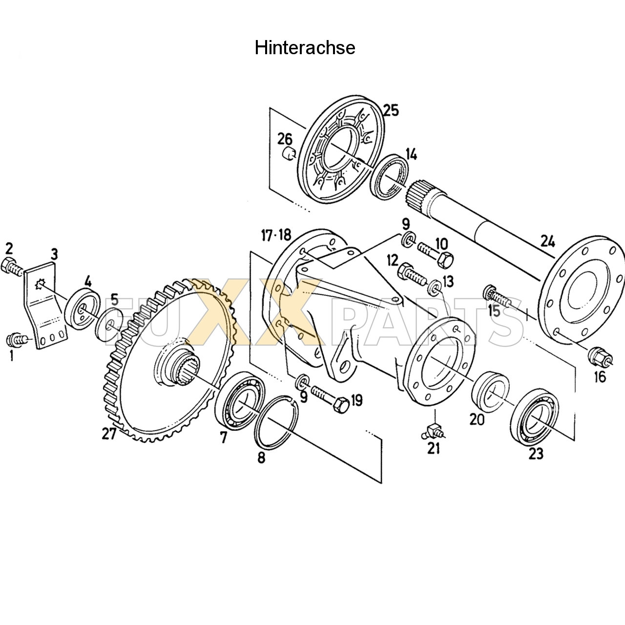 D 7807 C Hinterachse