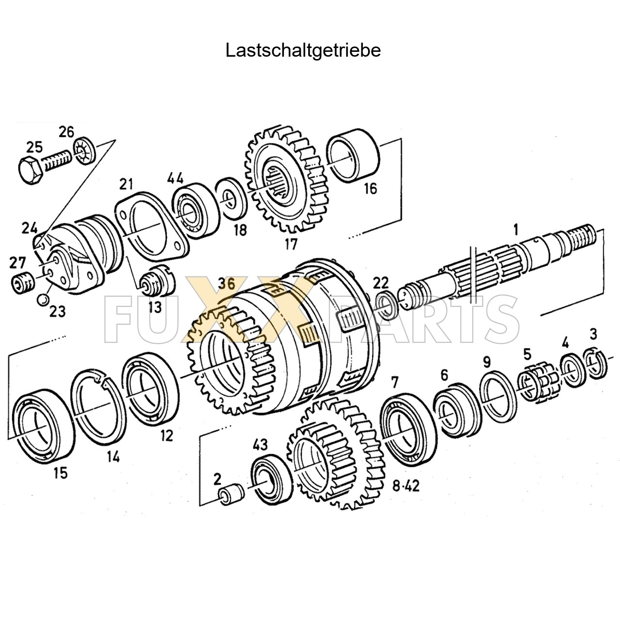 DX 140-76XX Lastschaltgetriebe