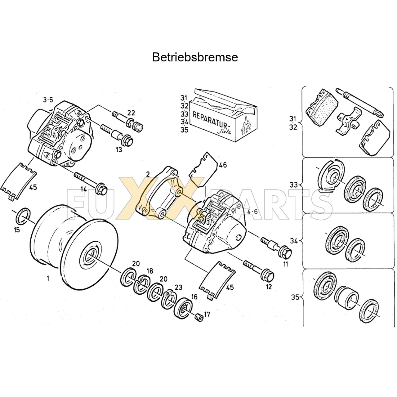 DX 85-78XX Betriebsbremse