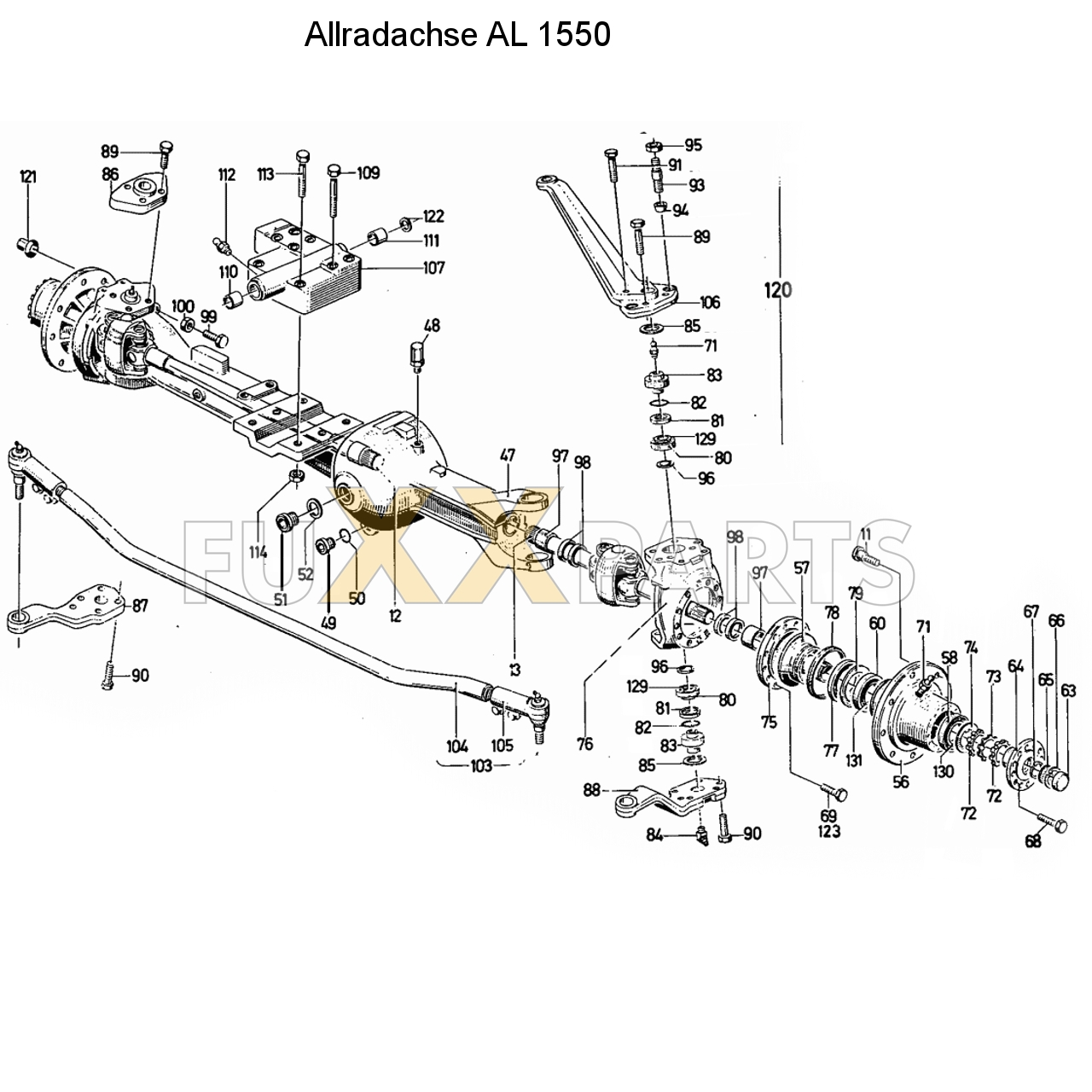 D 6806 Allradachse AL 1550