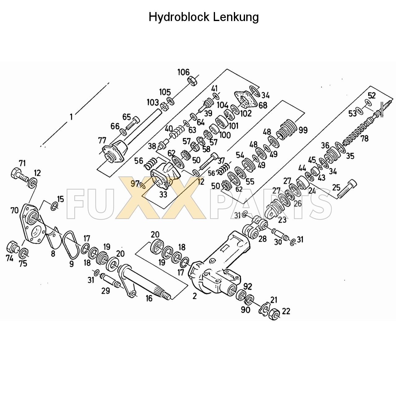 D 10006 Hydroblocklenkung Einzelt.