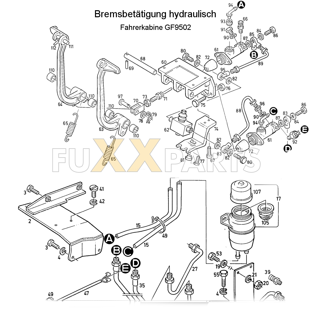 D 7207 Bremsbetätigung GF9502