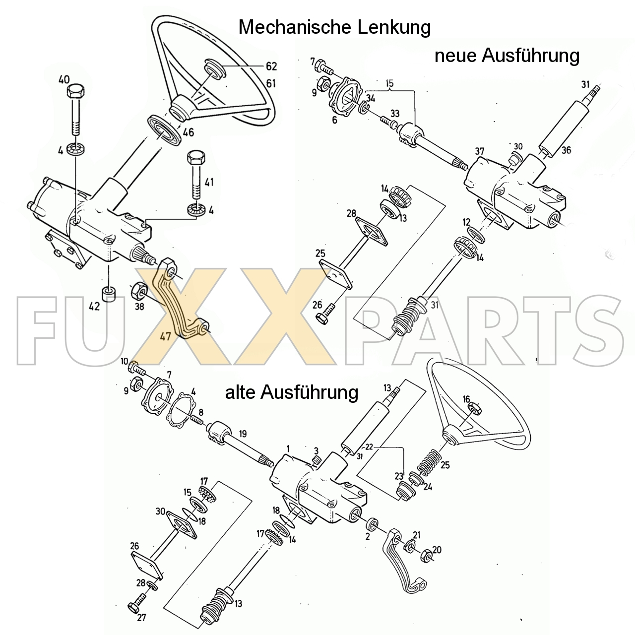 D 3006 Mechanische Lenkung