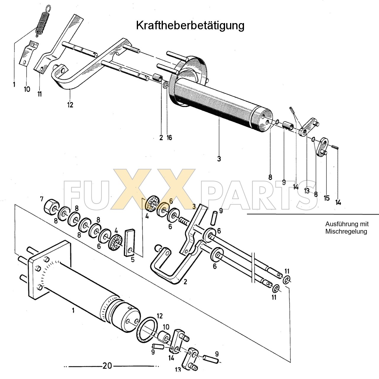 DX 110-76XX Kraftheberbetätigung