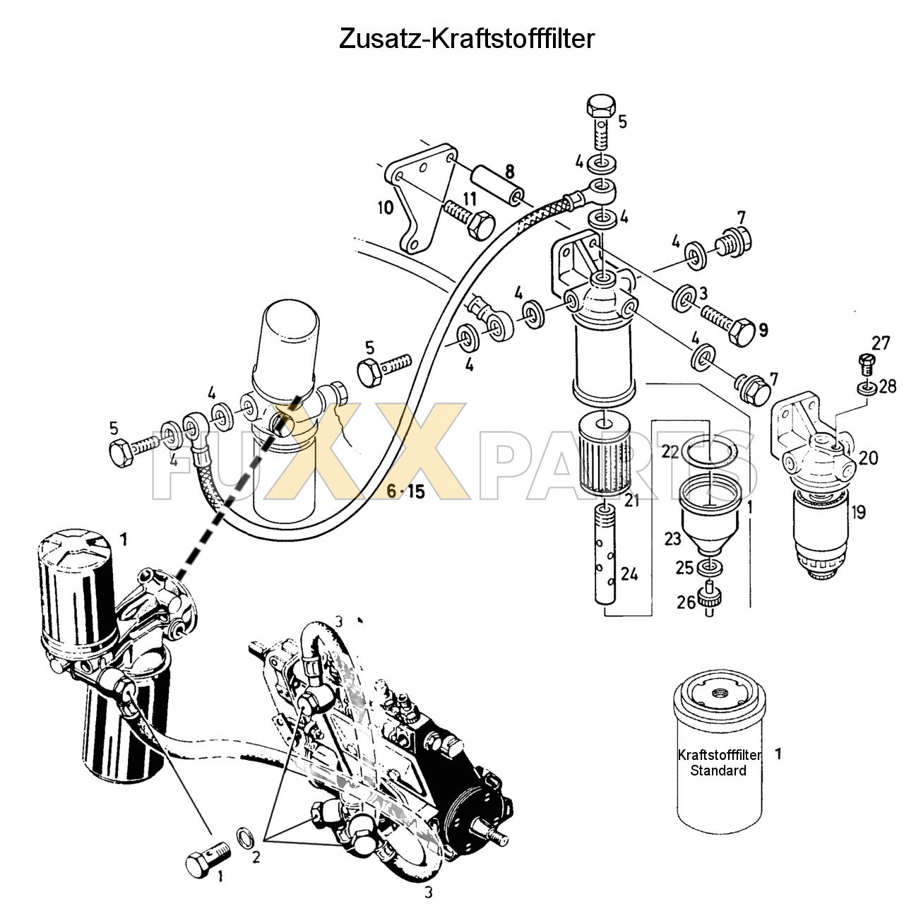 D 6807 Zusatz-Kraftstofffilter