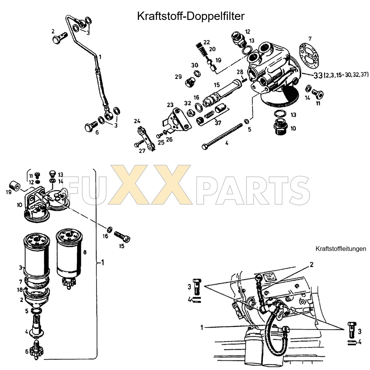 DX 110-76XX Kraftstoffdoppelfilter