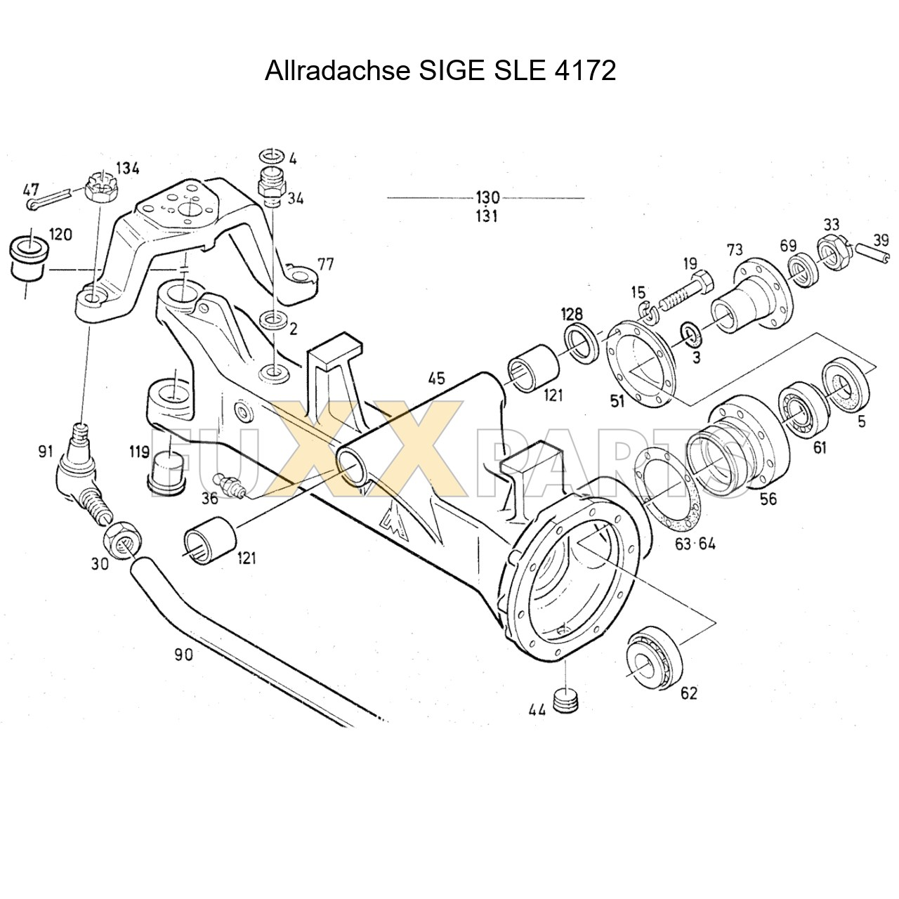 DX 85-78XX Allradachse SIGE 4172