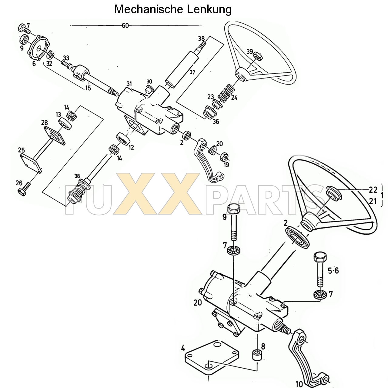 D 6206 Mechanische Lenkung