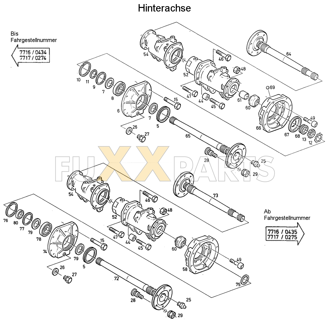 D 6507 Hinterachse