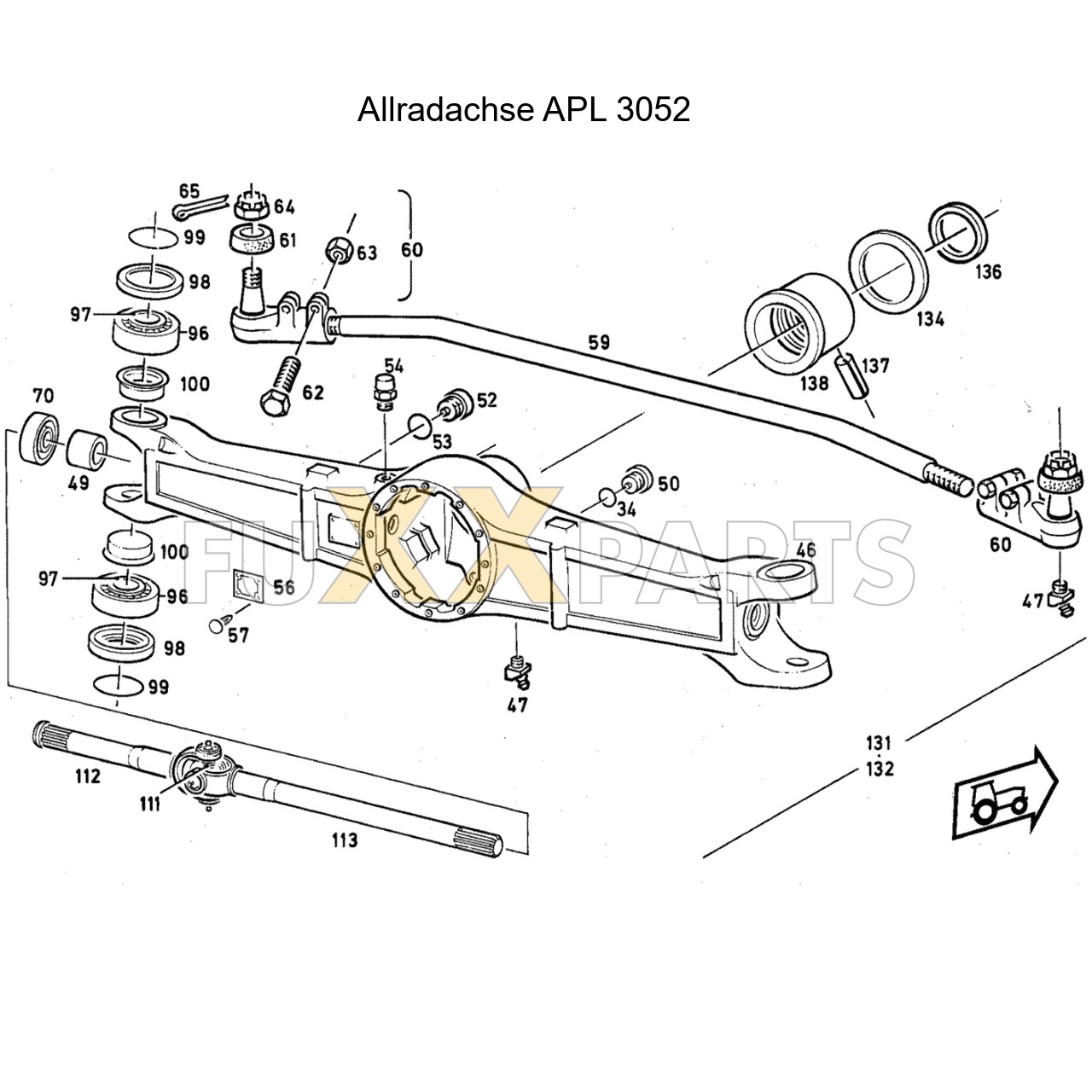 DX 140-76XX Allradachse APL 3052