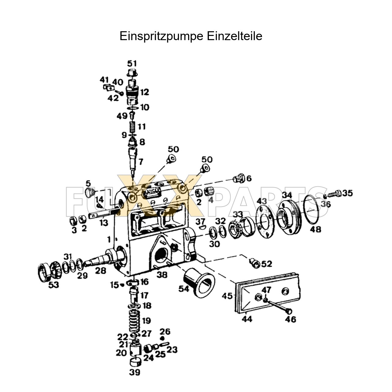 AgroPrima 4.51 Einspritzpumpe Einzelteile