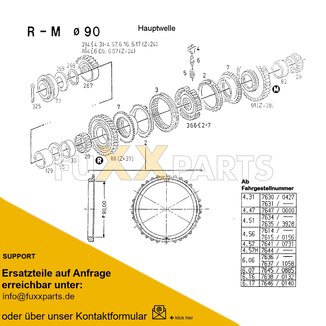 AgroPrima 6.06 Getriebewelle 3.1