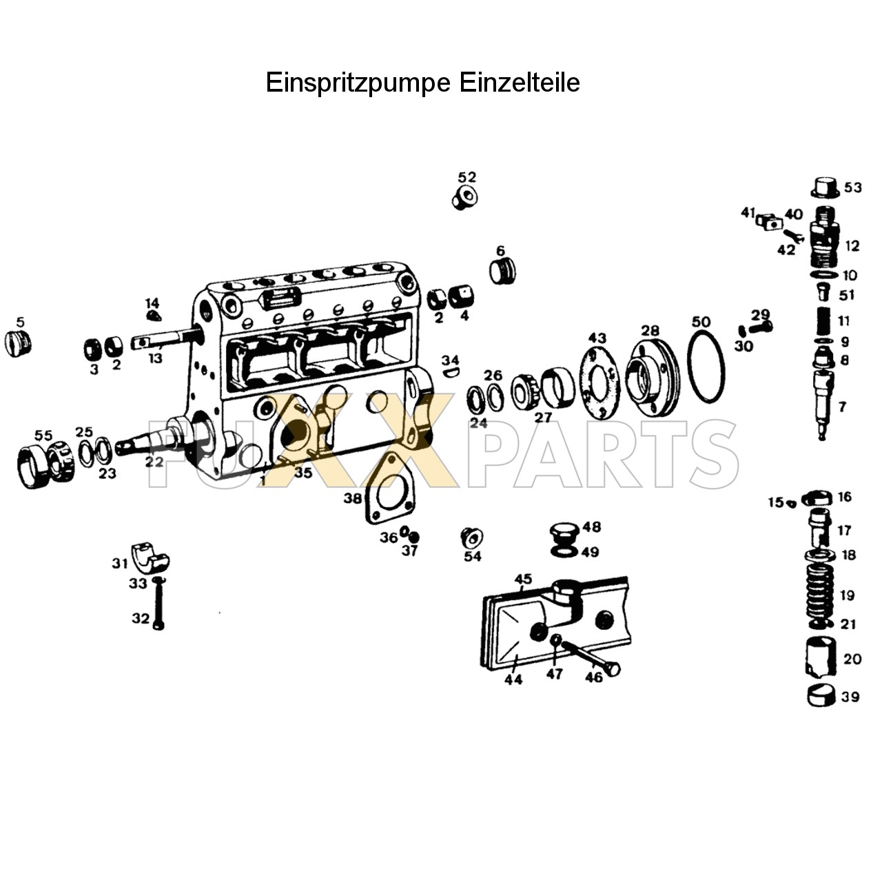 DX 160-76XX Einspritzpumpe Einzelteile
