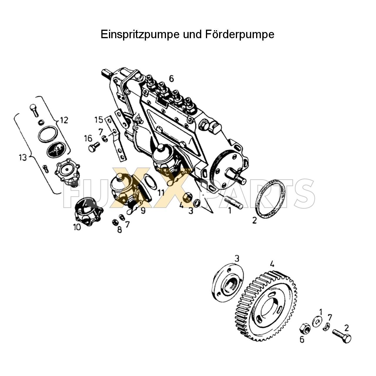 AgroPrima 4.51 Einspritzpumpe und Förderpumpe