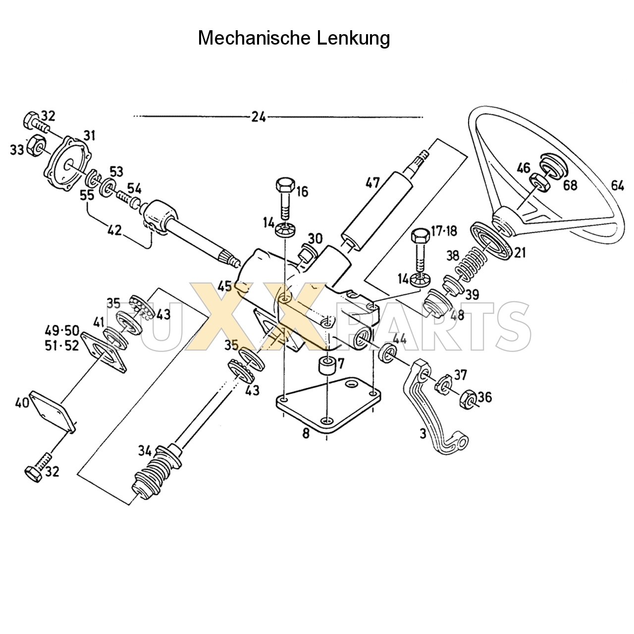 D 7207 mechanische Lenkung