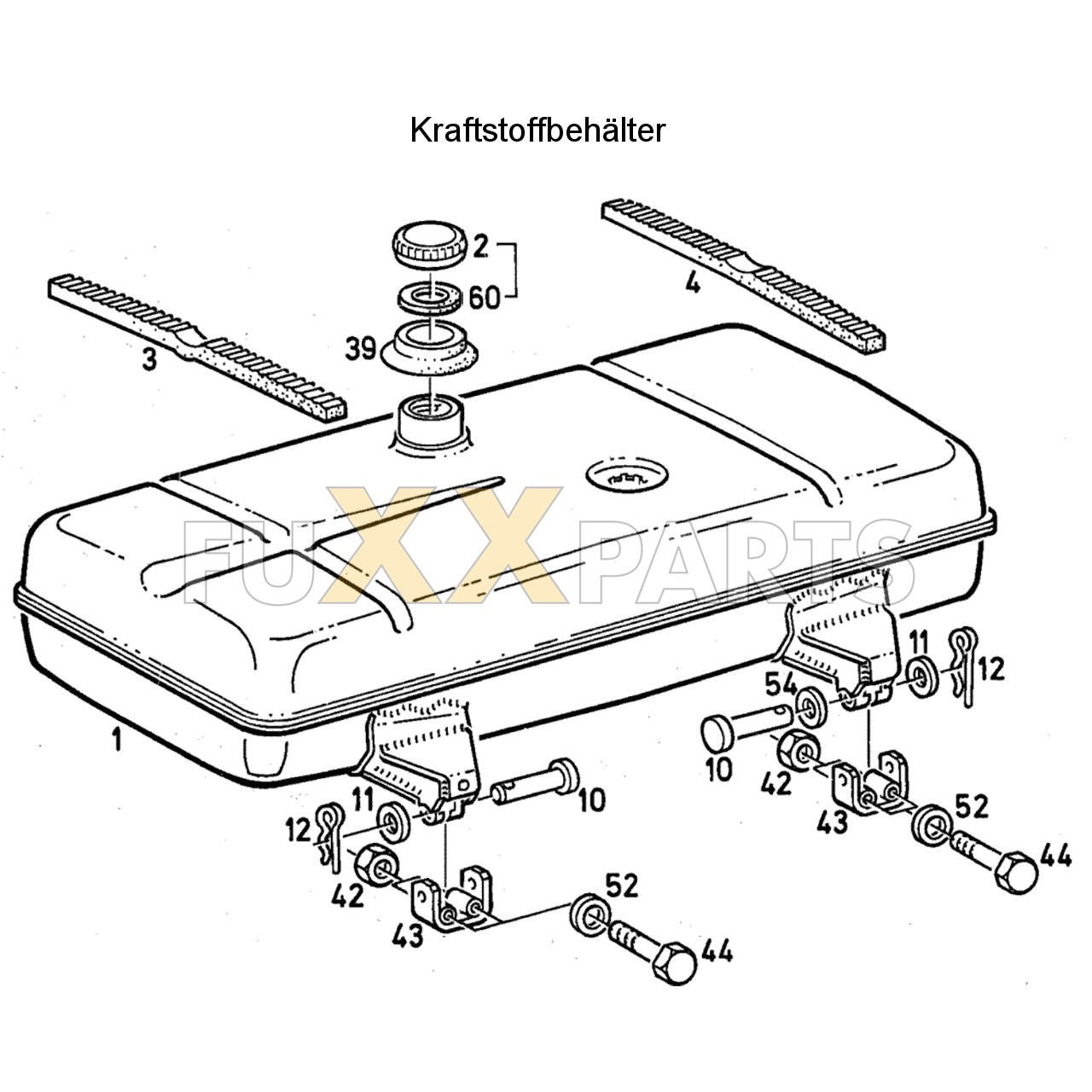 DX 110-76XX Kraftstoffbehälter