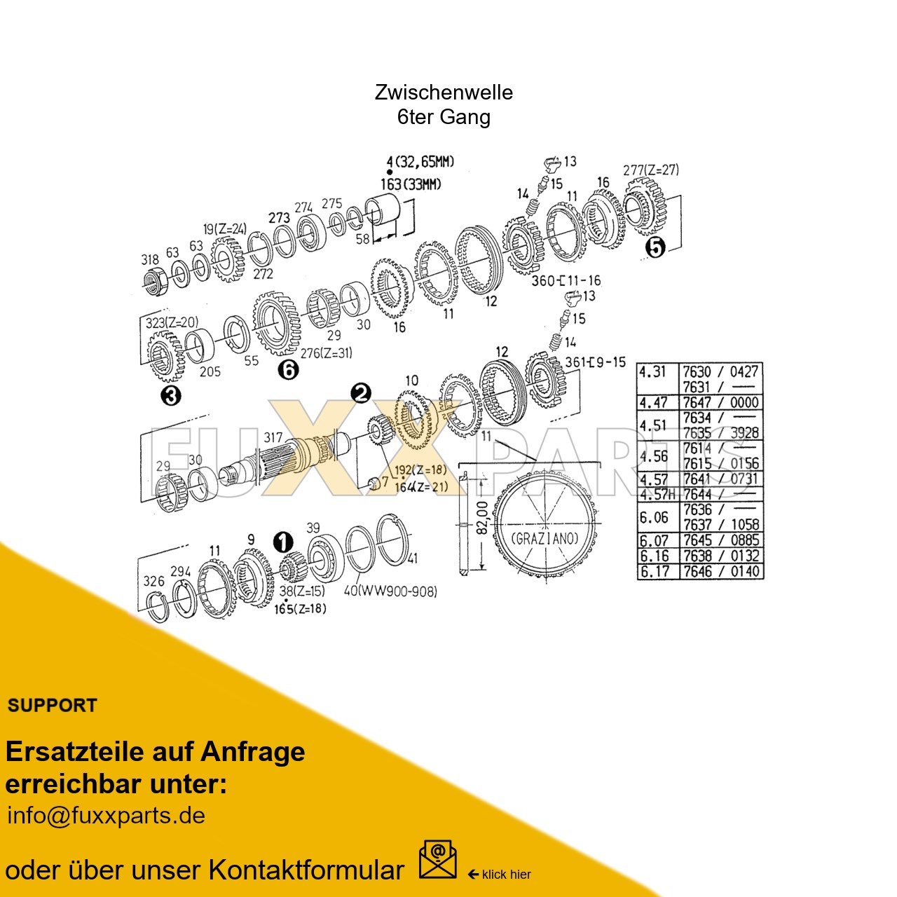 AgroXtra 4.47 Getriebewelle 3