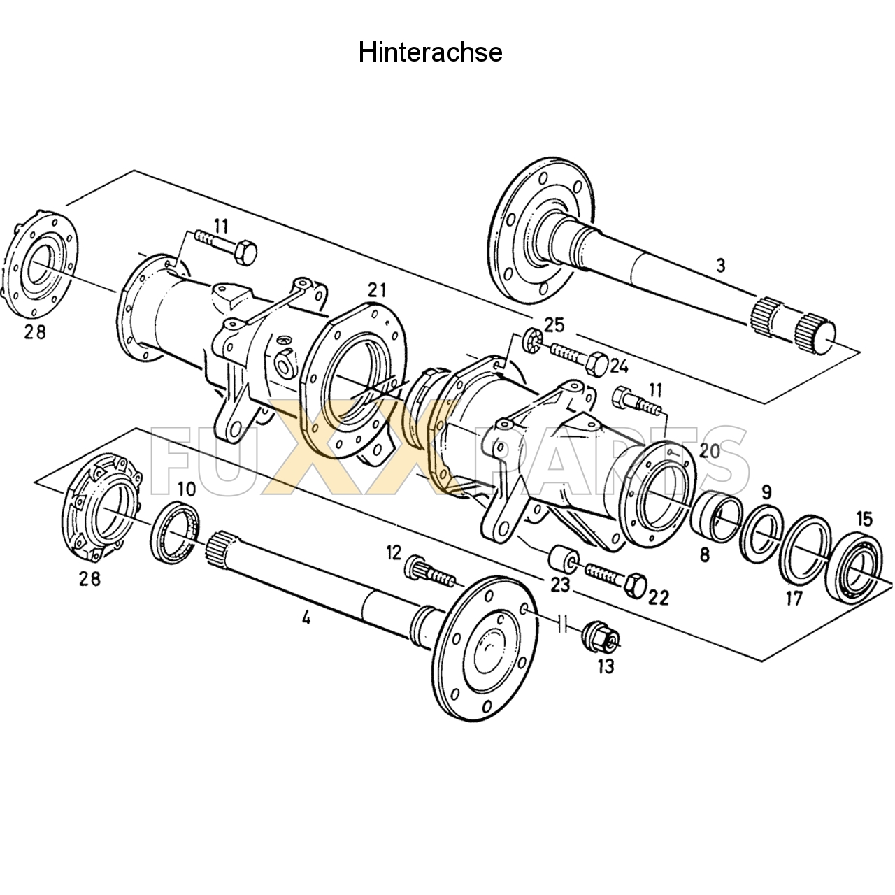 D 4807 C Hinterachse