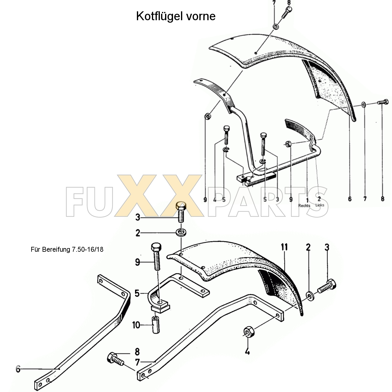 D 6206 Kotflügel vorne