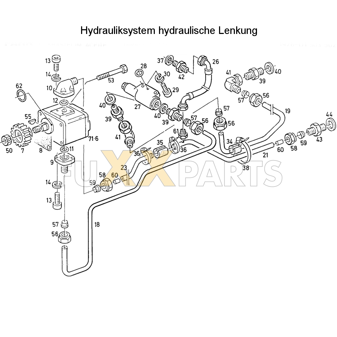 D 6207 Hydrauliksystem hyd. Lenkung