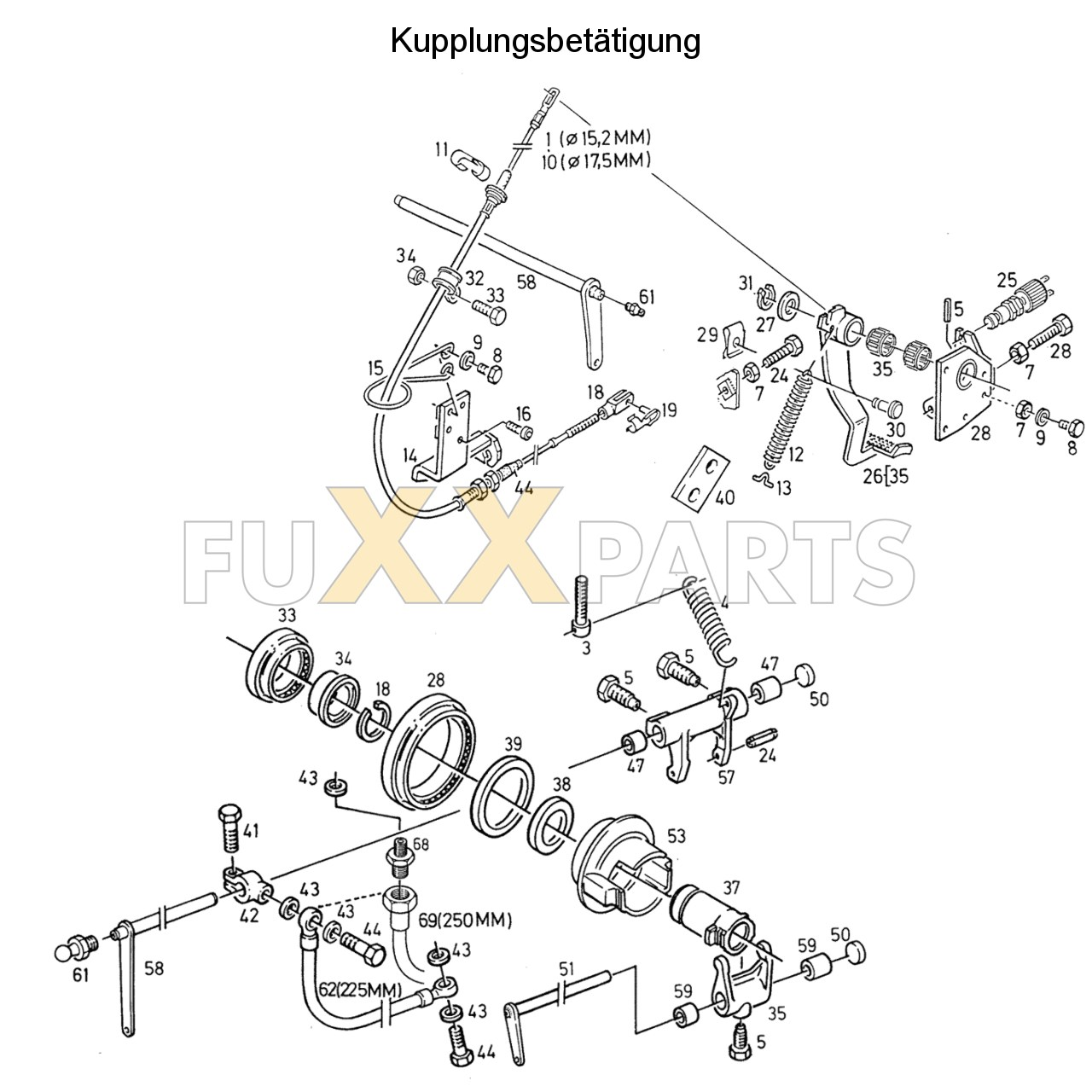 AgroPrima 4.51 Kupplungsbetätigung