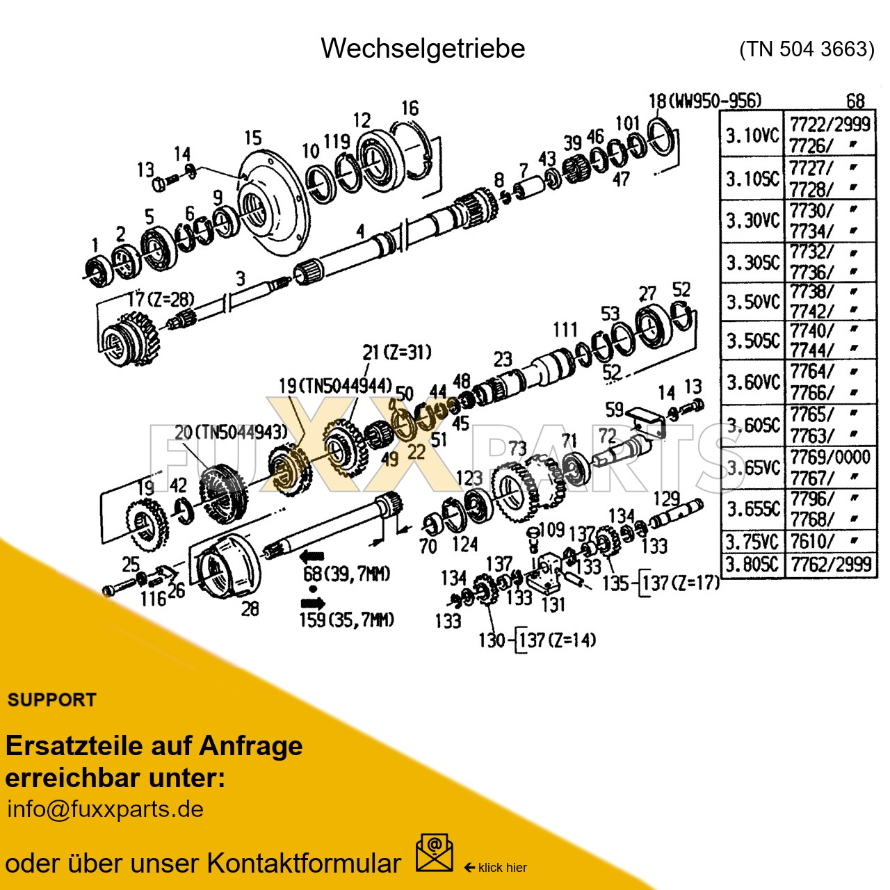 DX 3.10SC Wechselgetriebe 2