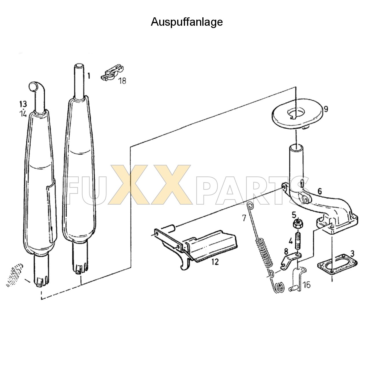 DX 3.90SC Auspuffanlage