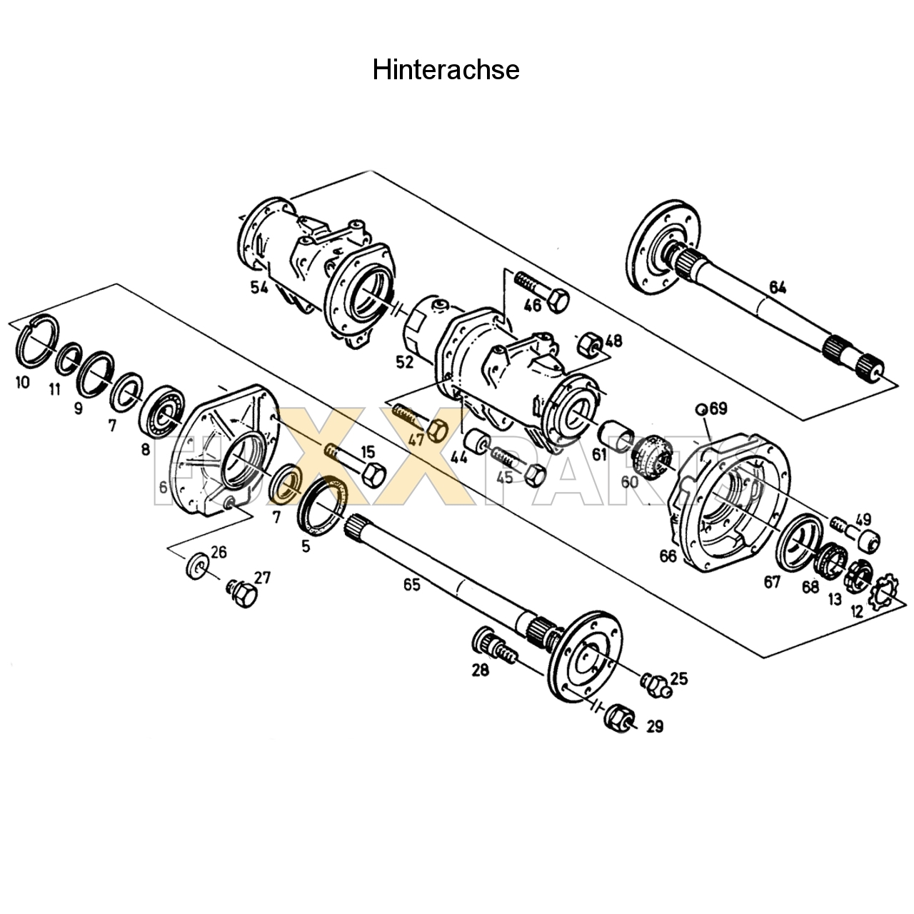 D 6207 C Hinterachse