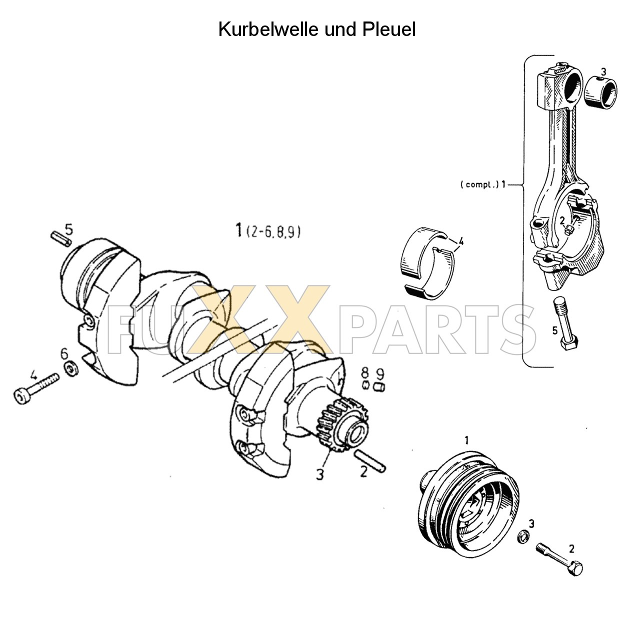 DX 110-76XX Kurbelwelle und Pleuel