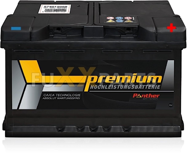 Batterie 12 V 74 AH 680 A