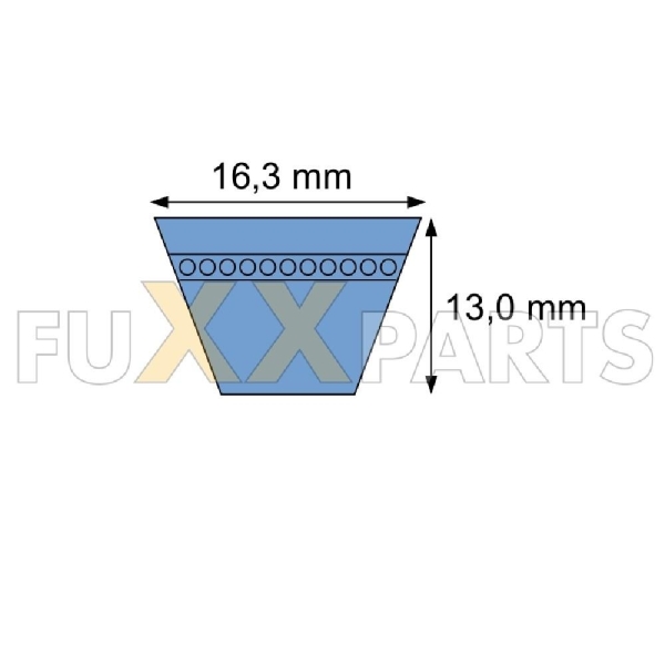 Keilriemen Nr.106, 17 X 1500 Mm – Typ B, Innenlänge 1500mm, Für Verschiedene Maschinen & Antriebe