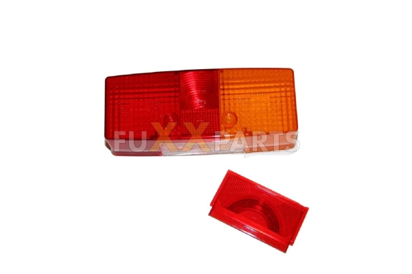 Lichtscheibe rot/orange - rechts